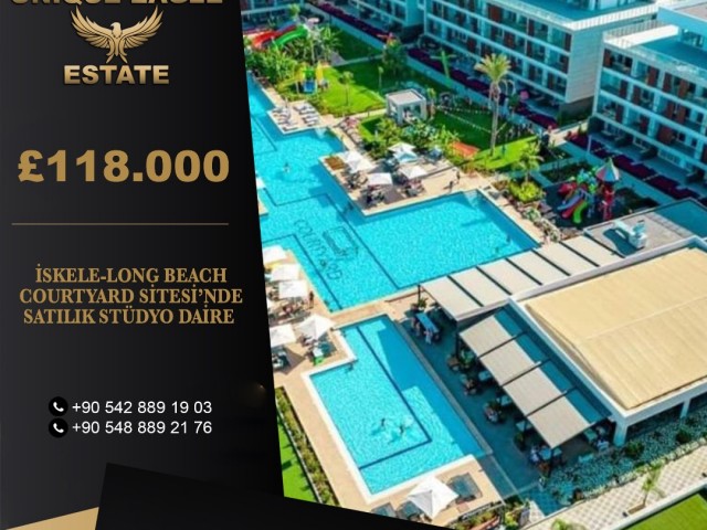 İSKELE-LONG BEACH COURTYARD SİTESİ’NDE SATILIK STÜDYO DAİRE 