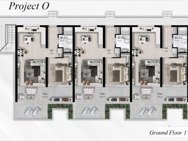 Ausgezeichnete Wohnungen/Bungalows/Villen in Esentepe von Islands einem der besten Bauunternehmen - ab 175K Stg