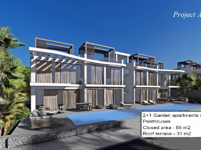 Excellent apartments/Bungalows/Villa's in Esentepe from Island's one of the best construction company- Starting from 175K Stg