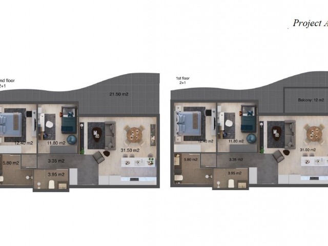 Ausgezeichnete Wohnungen/Bungalows/Villen in Esentepe von Islands einem der besten Bauunternehmen - ab 175K Stg