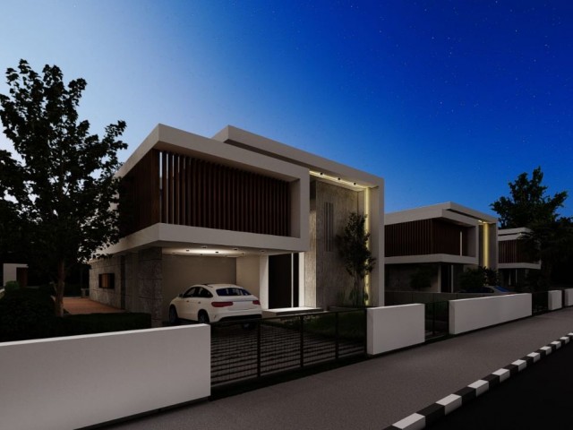 Super luxury 4 villas project in Çatalköy, Girne, 340m2 villa, 720m2 detached garden