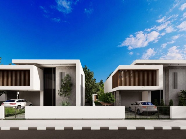 Super luxury 4 villas project in Çatalköy, Girne, 340m2 villa, 720m2 detached garden