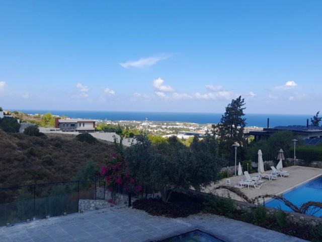 In Upper Kyrenia-3-storey villa with undeniably excellent features and a large garden!