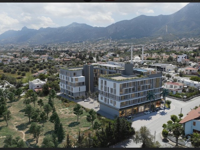 Duplex-Laden zum Verkauf in einer neuen Luxusresidenz im Zentrum von Kyrenia