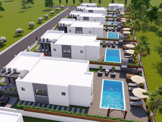 3+1 villa in Famagusta Mutluaka Bereich mit großem Garten geeignet für den Bau von Pool ** 