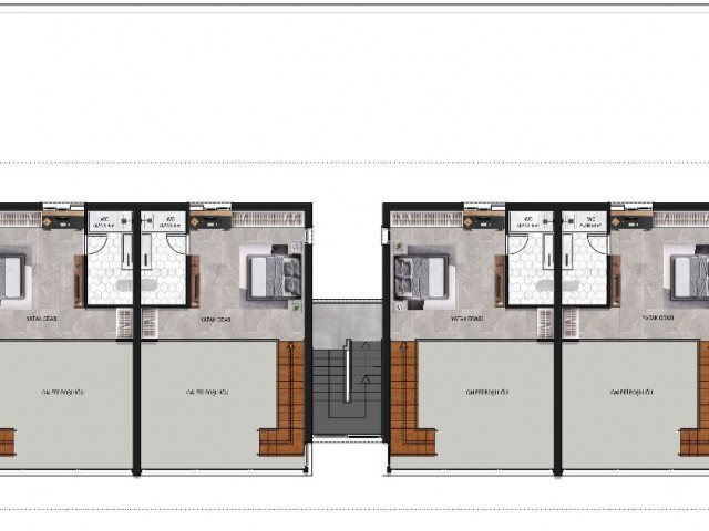 Ein brandneues Projekt in der Gegend von Iskele zum Verkauf. 2+1 Loft-Wohnung, 98 m2, 35 % Anzahlung, die restlichen 65 % in 24 Monatsraten bis 2025, schlüsselfertige Lieferung