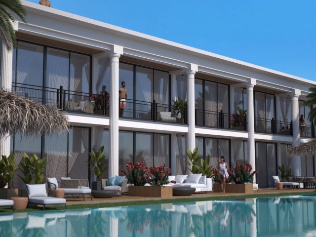 Продажа 1+1 с собственной террасой на крыше, Babylon Beach Resort