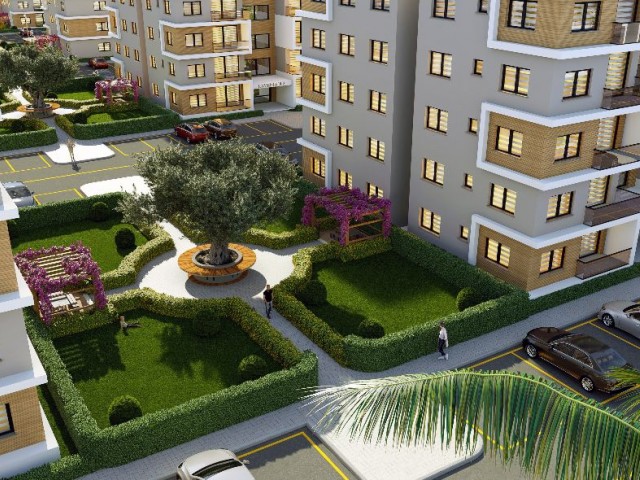 Olea Residence yeni site içerisinde dağ manzaralı satılık 1+1