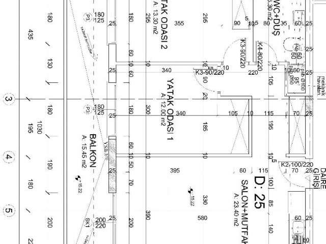 فروش 2 + 1 با یک تراس بزرگ در Olea Residence