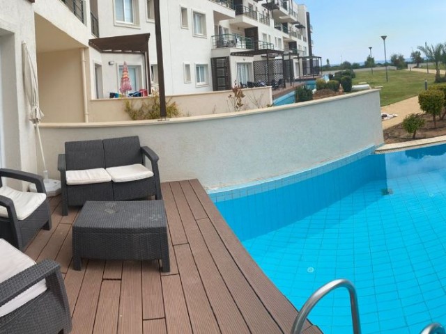 Ground Flat with Private Pool in a Complex in Bafra