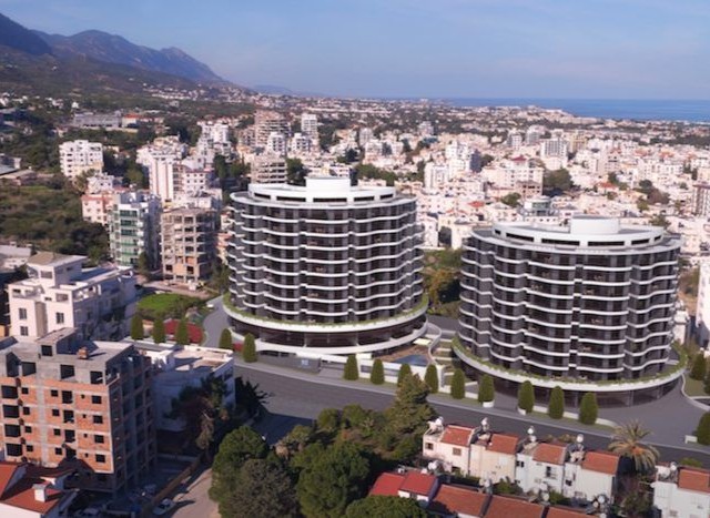 Zu verkaufen 1+1 Wohnung in Girne Merkez 