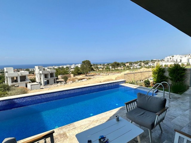 4+1 villa for sale with sea view in Kyrenia Alsancak