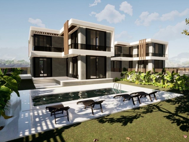 A luxurious modern 4+1 villa is for sale in a residential mini-complex