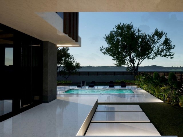 A luxurious modern 4+1 villa is for sale in a residential mini-complex