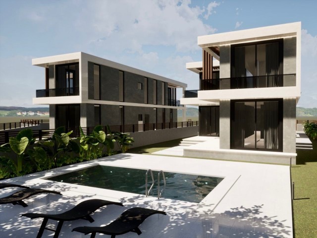 A luxurious modern 4+1 villa is for sale in a residential mini-complex