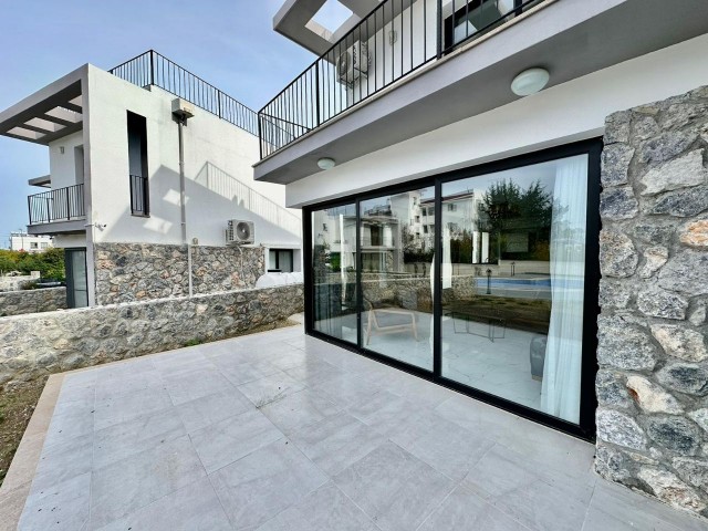 Modern Semi-Detached 3+a1 Villa in Karaoğlanoğlu with Communal Swimming Pool