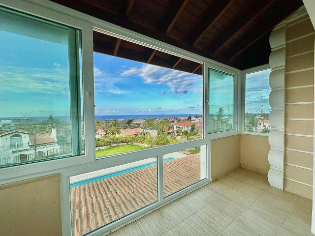 Charming 3+1 Villa with Private Swimming Pool, Shed, and Stunning Sea Views in Çatalköy