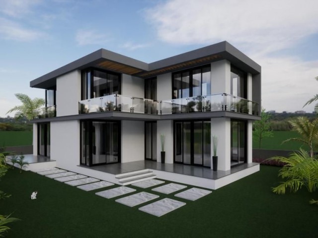 Girne Zeytinlik'te çok aranan lokasyonda satılık yeni, modern 4 yatak odalı villa!