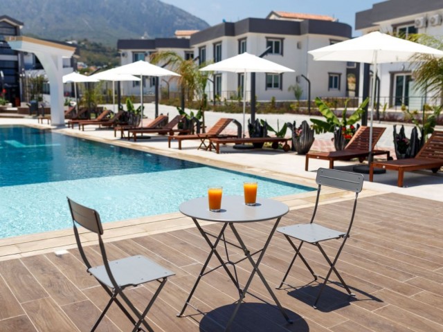 Beste Investitionsmöglichkeit: Luxuriöse 1+1-Wohnung mit privater Terrasse und Einrichtungen im Resort-Stil in Karaoğlanoğlu, Kyrenia