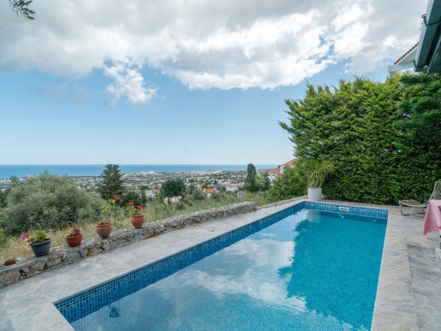 Fully Furnished 4 Bedroom Property with Breath-taking Panoramic Sea Views in nestled in the foothills of Bellapais, the most exclusive location of North Cyprus and Kyrenia - Ready 