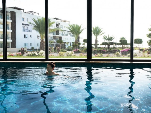 1+1 Apartment mit Privatstrand und Pool in der Hotelregion Bafra