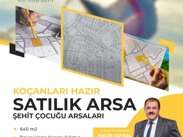 Satılık Koçanları Hazır Şehit Çocuğu Arsaları