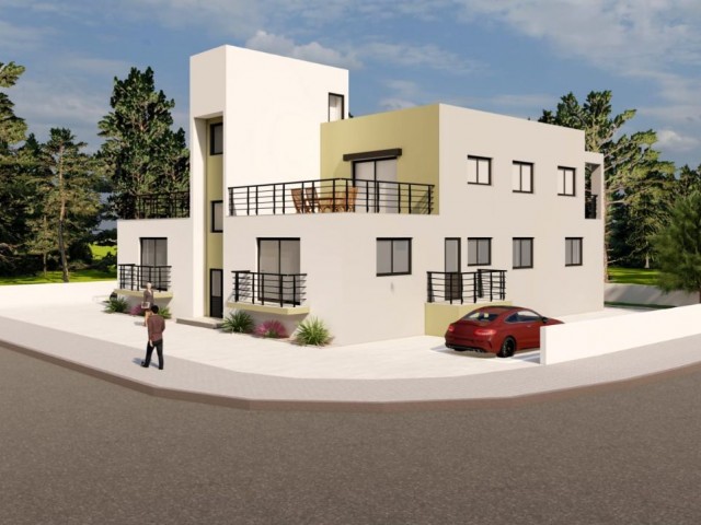Neue 3+1 Wohnungen zum Verkauf in Gönyeli