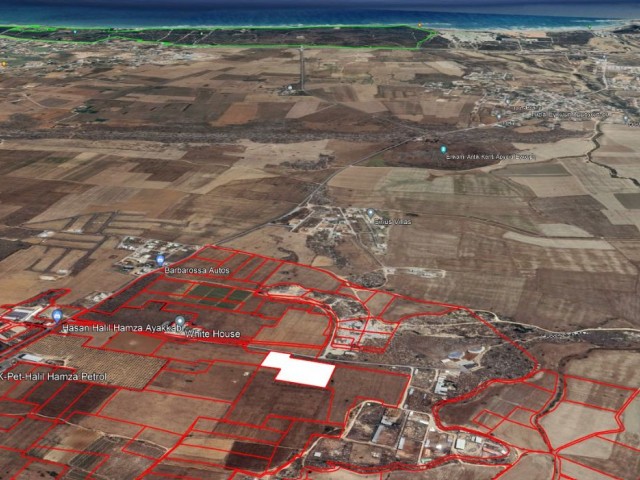 AGRICULTURAL LAND FOR SALE WITH HIGH INVESTMENT VALUE IN FAMAGUSTA MUTLUYAKA