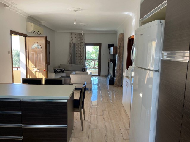 3+1 FULLY FURNISHED FLAT FOR RENT IN THE ÇATALKÖY REGION OF KYRENIA WITH MANY ADVANTAGES SUCH AS A SITE WITH A POOL, A CHILDREN'S PARK, GARDEN MAINTENANCE AND DOUBLE BALCONIES..