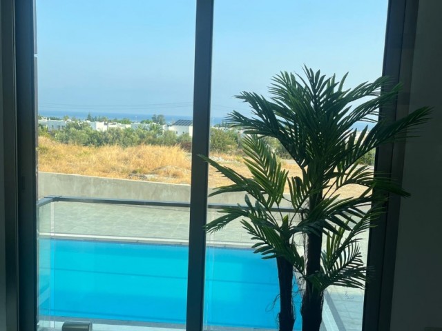 3+2 FULLY FURNISHED TRIPLEX VILLA FOR RENT WITH LUXURY ARCHITECTURAL CONCEPT IN A SITE WITH POOL IN GIRNE KARAOĞLANOĞLU AREA..