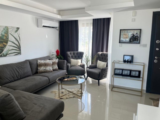 3+2 FULLY FURNISHED TRIPLEX VILLA FOR RENT WITH LUXURY ARCHITECTURAL CONCEPT IN A SITE WITH POOL IN 