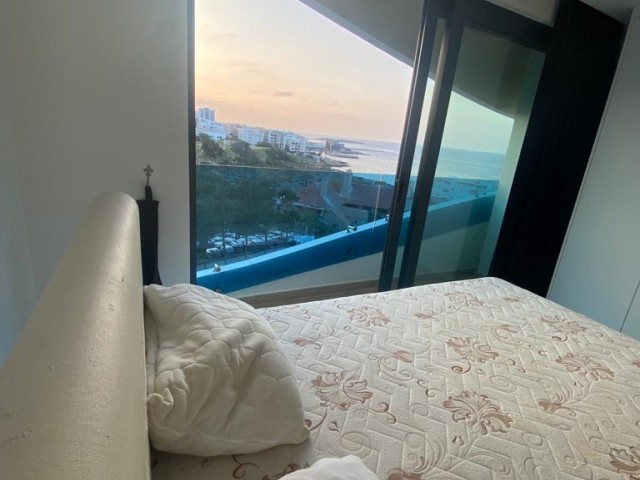 FULLY FURNISHED 3+1 FLAT FOR RENT IN A CENTRAL LOCATION IN KYRENIA WITH A WONDERFUL VIEW WITH AIR CONDITIONER AND ELEVATOR..