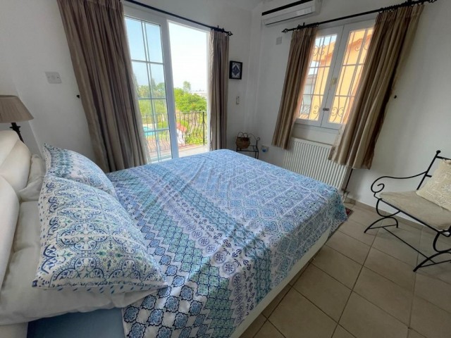 RENTAL VILLA WITH STUNNING VIEW, UNIQUE PRIVATE GARDEN AND SHARED POOL.. 3 BEDROOM FULLY FURNISHED AIR CONDITIONED VILLA IN BELLAPAIS REGION..