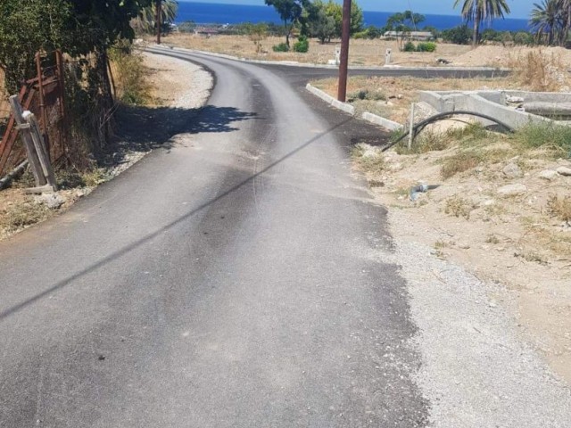 Ein halbes Hektar großes Grundstück mit Meerblick zum Verkauf in Tatlısu