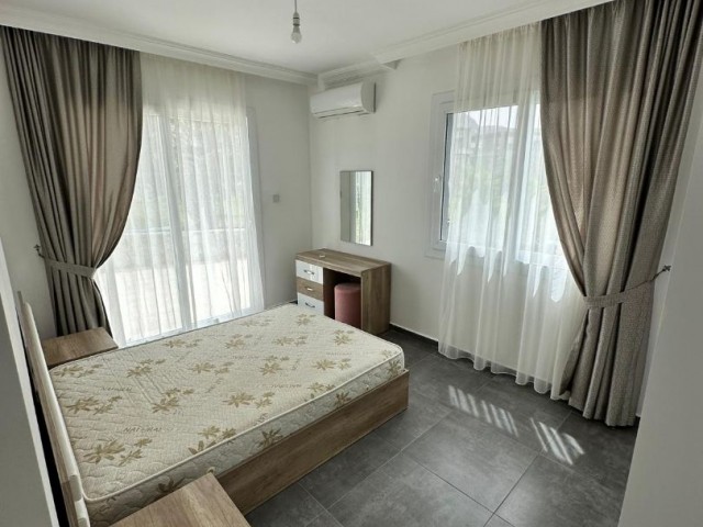 Furnished 1+1 Large Flat with Terrace for Rent in Girne Karaoğlanoğlu
