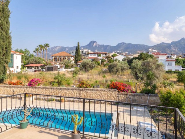Sea and Mountain View Villa for Sale in Catalkoy, Kyrenia