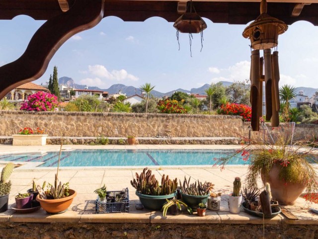 Sea and Mountain View Villa for Sale in Catalkoy, Kyrenia