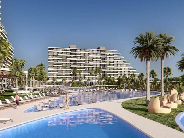 Sapphire Resort kompleksinde satılık stüdyo, F1 bloğu. İskele, Long Beach, Kuzey Kıbrıs.