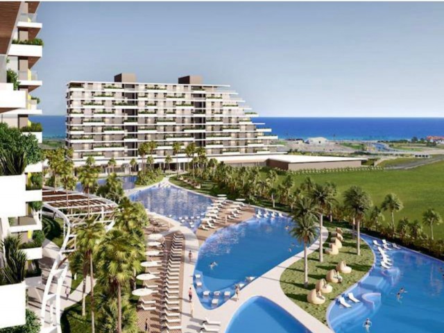 Sapphire Resort kompleksinde satılık stüdyo, F1 bloğu. İskele, Long Beach, Kuzey Kıbrıs.