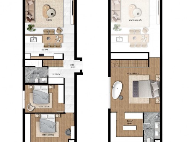 Wohnungen zum Verkauf 3+1 und 3+1 LOFT in einer Luxuswohnanlage mit eigener Infrastruktur.