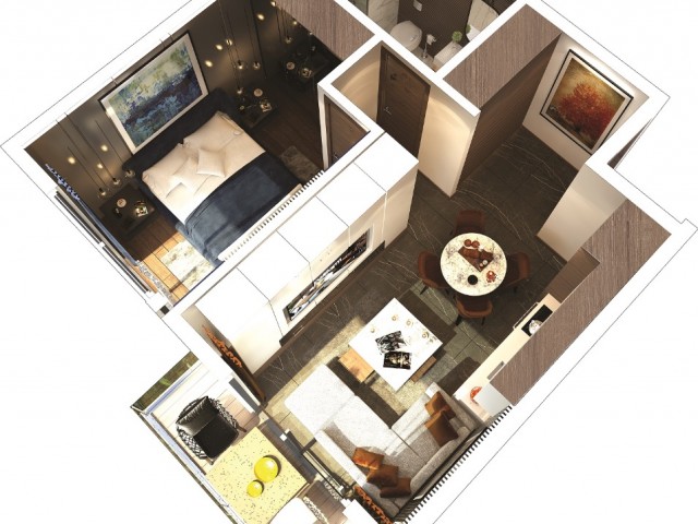 Flat for Sale 1+1 Sapphire Resort block C