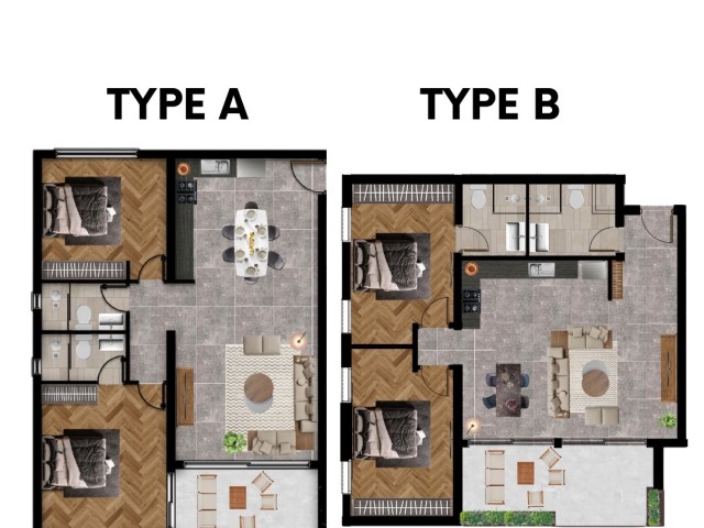 Köyde yeni bir projede satılık 2+1 daireler