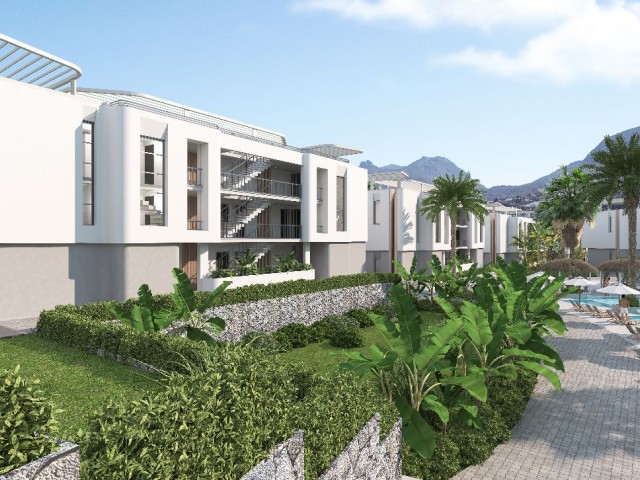 New project in Esentepe with 84 months interest free payment plan studio with 35 m2 roof terrace