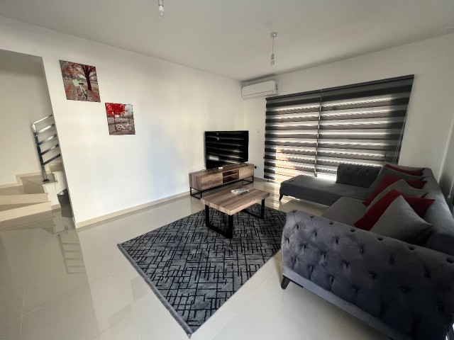 Newly finished 3+1 duplex residence for sale in Çatalköy.