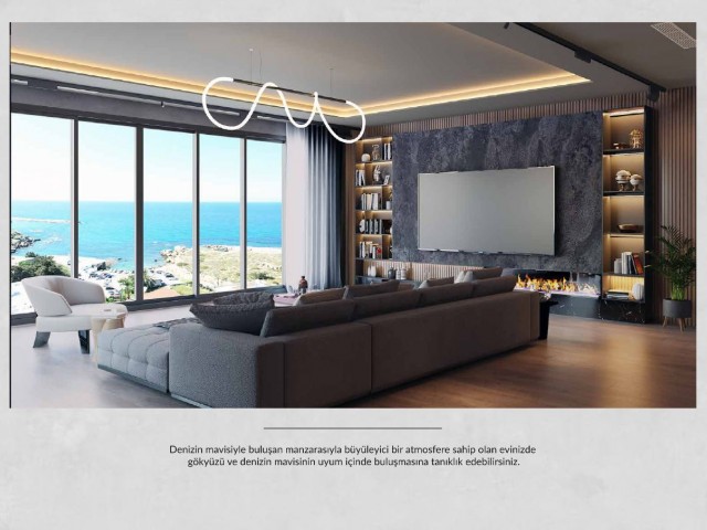 2+1 Luxury Apartments with Unobstructed Sea View in the Most Prestigious Project of Kyrenia