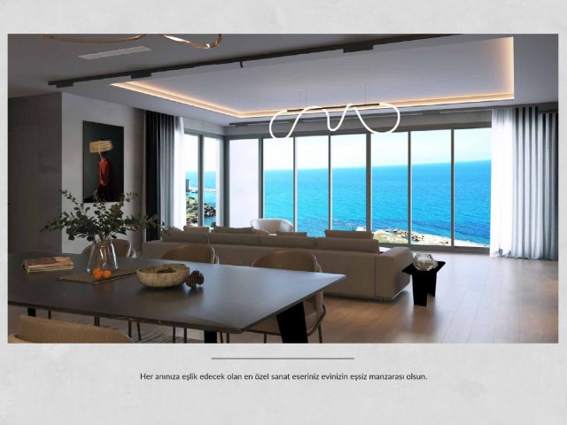 2+1 Luxury Apartments with Unobstructed Sea View in the Most Prestigious Project of Kyrenia