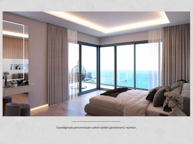 2+1 Luxusapartments mit freiem Meerblick im prestigeträchtigsten Projekt von Kyrenia