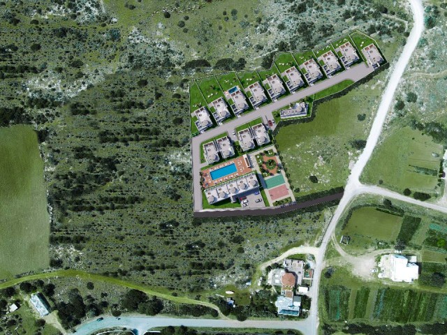 Opportunity from the Project in KARPAZ, the most beautiful and natural region of Cyprus. Located in a site with a private garden and a shared pool.