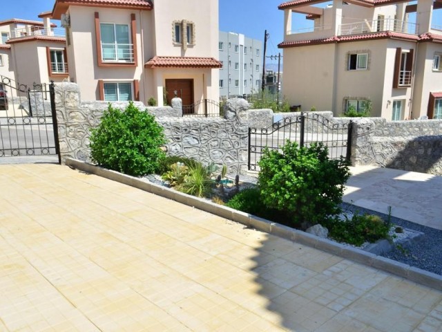 New, Ready for Occupancy 3+1 Triplex Garden Villas in Hamitköy, Nicosia, 36 Months Installment Opportunity