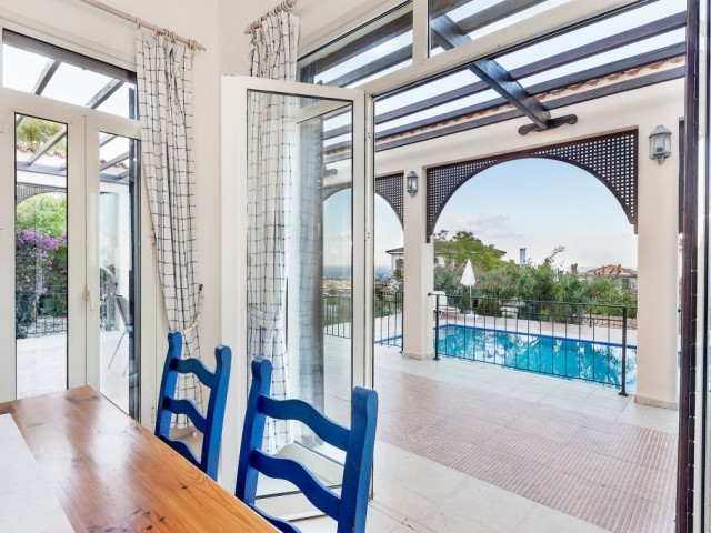 Turkish Title 3 Bedroom Villa with Superb Sea Views and Private Pool in Savyon Village, Catalkoy